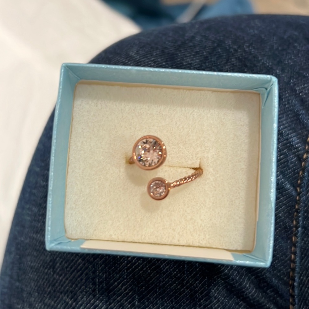 Touchstone crystal by Swarovski ring